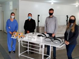 Profissionais da Saúde recebem equipamentos de proteção doados pelo Sicredi